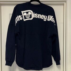 Walt Disney World spirit Jersey Women's Navy Long Sleeve Tee
